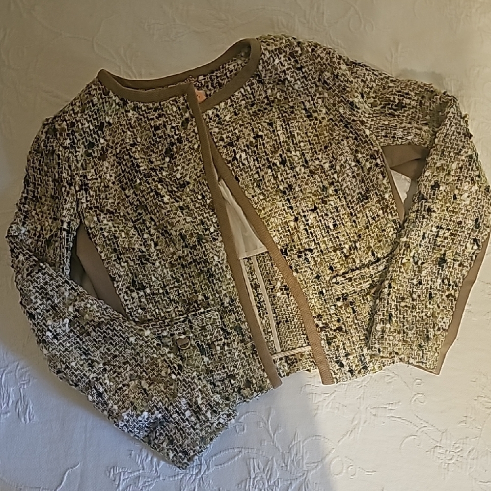 Cache Cream and Brown Jacket